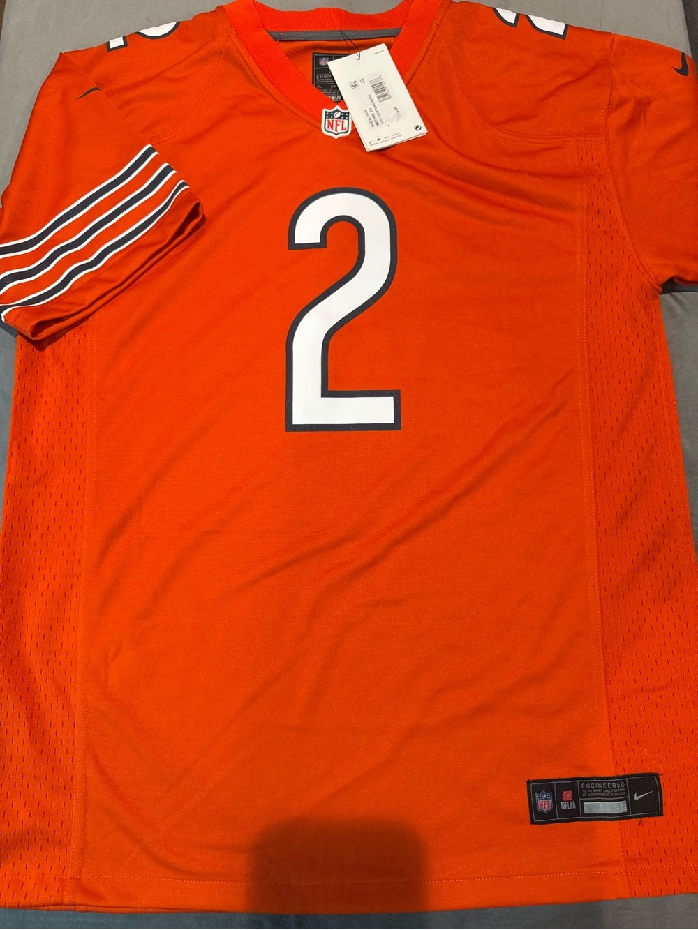 Nike Orange #2 Men's NFL Football Jersey